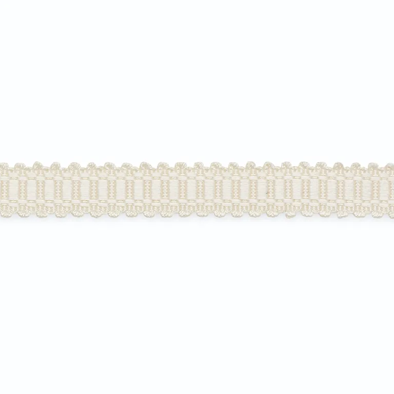 Schumacher Mikayla Gimp Silk W/Picot 3/4" trim in Blanc (G524-1)
