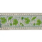 78592 | Mila Hand Block Print Tape - Green Schumacher Mila Hand Block Print Tape trim in Green (78592)