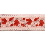 78590 | Mila Hand Block Print Tape - Red Schumacher Mila Hand Block Print Tape trim in Red (78590)