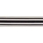 70783 | Military Stripe Tape - Black on Ivory Schumacher Military Stripe Tape trim in Black on Ivory (70783)