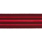 70781 | Military Stripe Tape - Red on Burgundy Schumacher Military Stripe Tape trim in Red on Burgundy (70781)