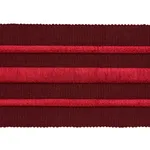 70781 | Military Stripe Tape - Red on Burgundy Schumacher Military Stripe Tape trim in Red on Burgundy (70781)