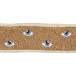 83621 | Mind'S Eye Beaded Tape - Blue & Gold Schumacher Mind'S Eye Beaded Tape trim in Blue & Gold (83621)