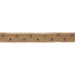 Schumacher Mind'S Eye Beaded Tape trim in Brown & Gold (83620)
