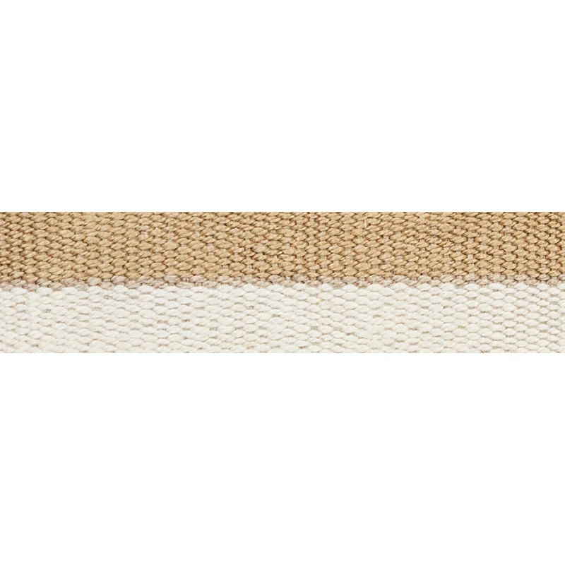 Schumacher Modern Neutral Iii Narrow Tape trim in White & Gold (77030)