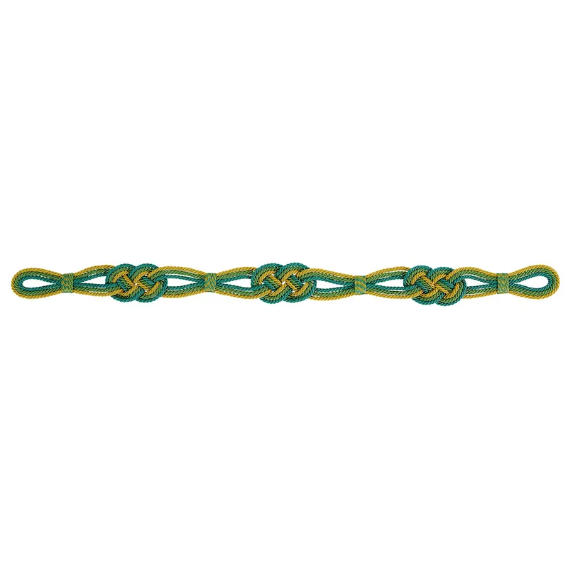 Schumacher Mounia Tie Back trim in Peacock (79852)