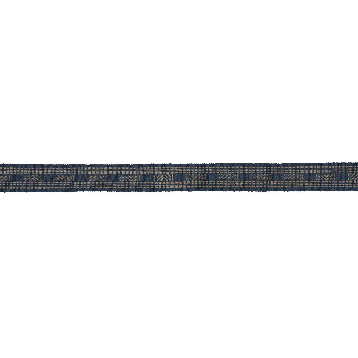Schumacher Nael Linen Cotton Tape trim in Indigo (83980)