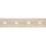 83981 | Nael Linen Cotton Tape - Oyster Schumacher Nael Linen Cotton Tape trim in Oyster (83981)