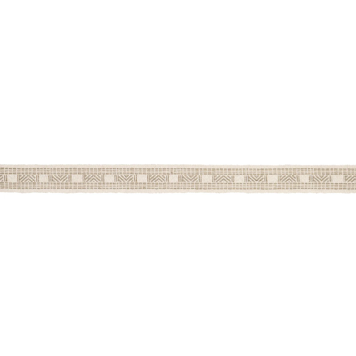 Schumacher Nael Linen Cotton Tape trim in Oyster (83981)