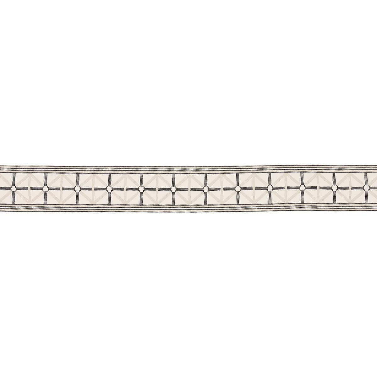 Schumacher Napoleon Indoor/Outdoor Tape trim in Dove (82462)