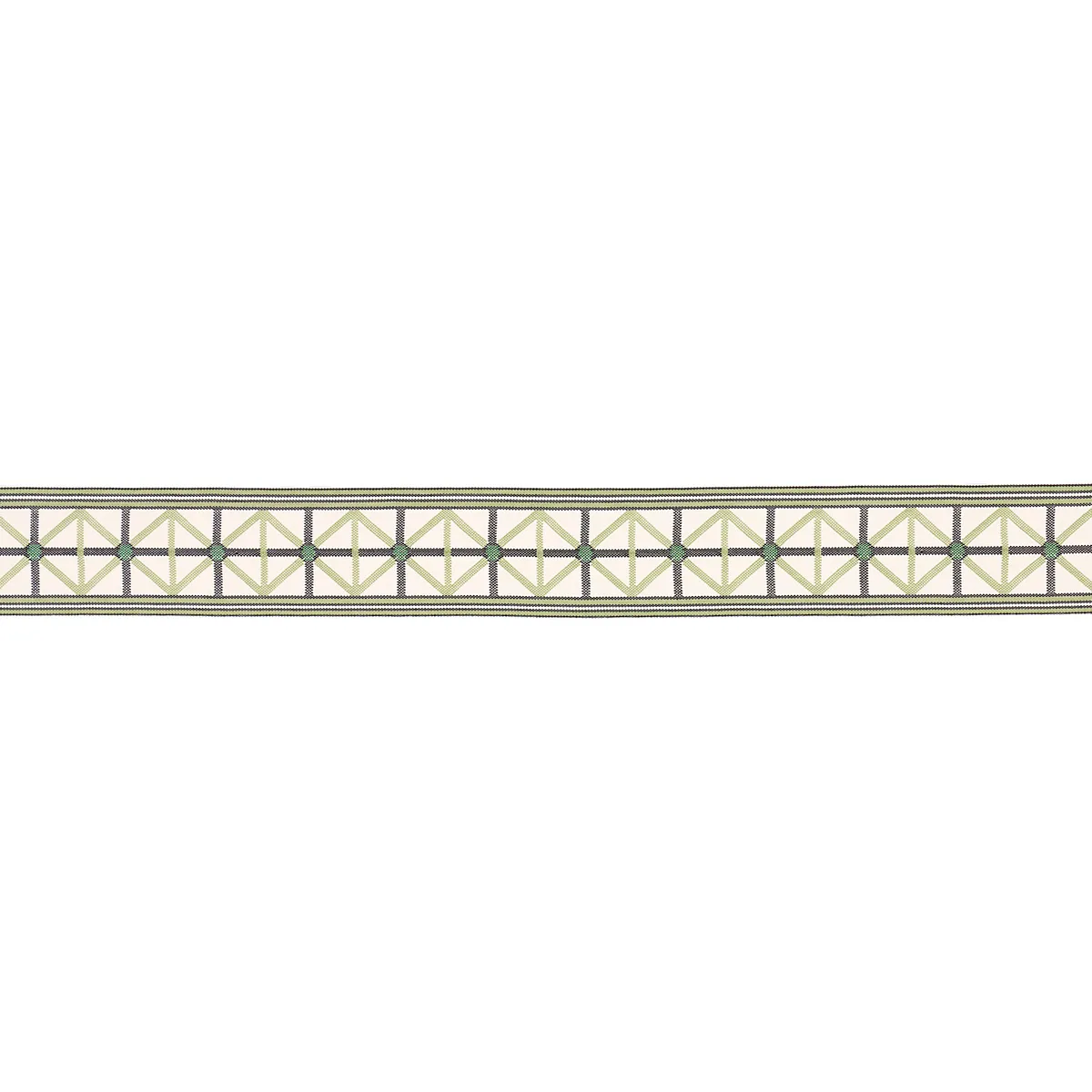 Schumacher Napoleon Indoor/Outdoor Tape trim in Moss (82461)