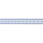 Schumacher Napoleon Indoor/Outdoor Tape trim in Ocean (82460)