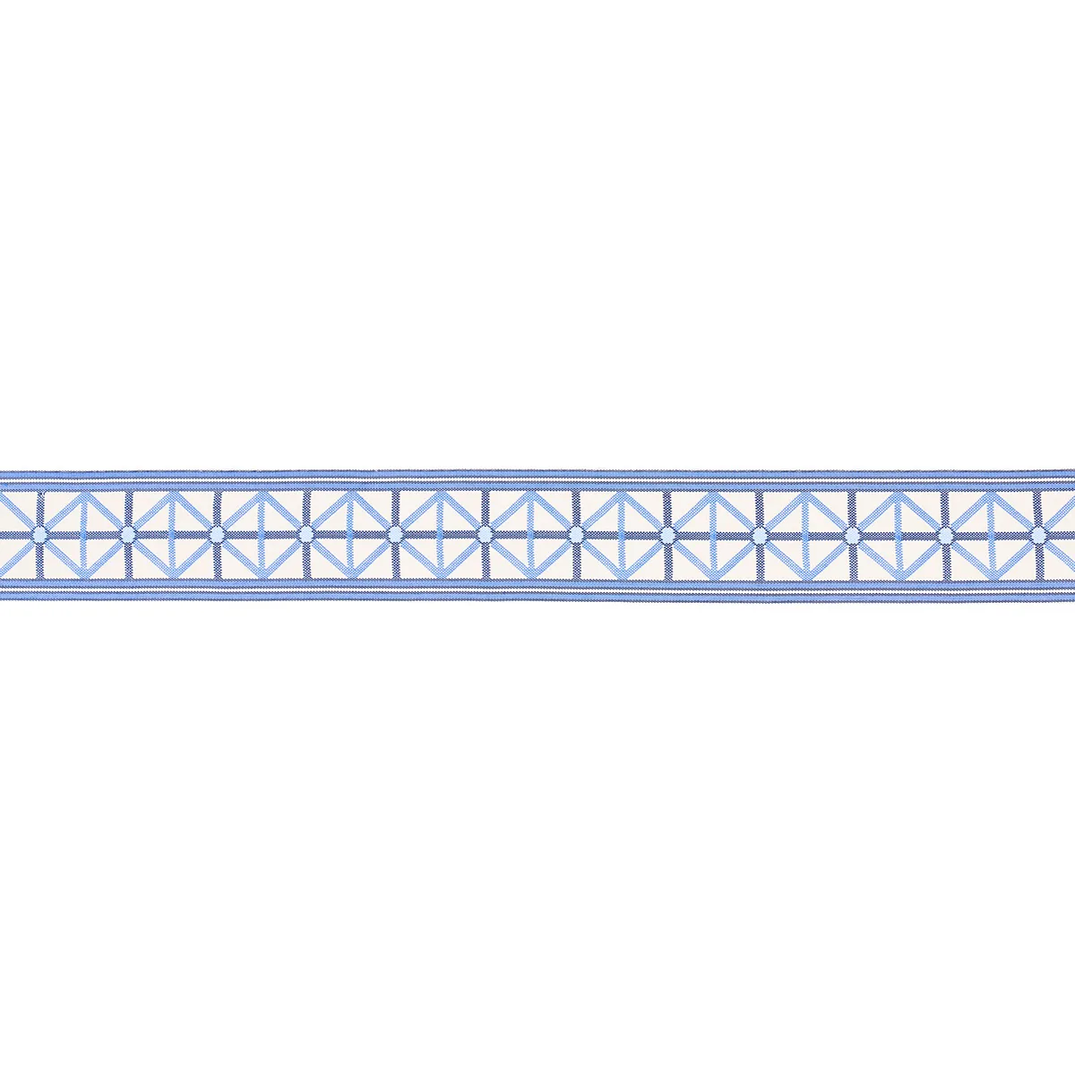 Schumacher Napoleon Indoor/Outdoor Tape trim in Ocean (82460)
