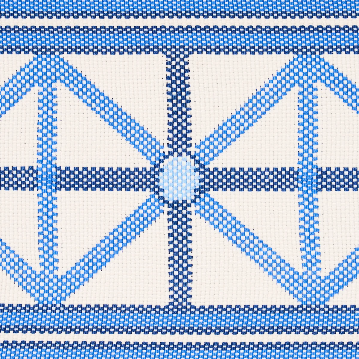 Schumacher Napoleon Indoor/Outdoor Tape trim in Ocean (82460)