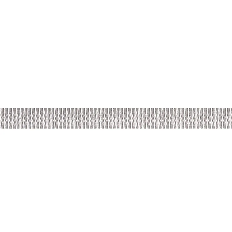Schumacher Narrow Faille Tape trim in Silver (74981)