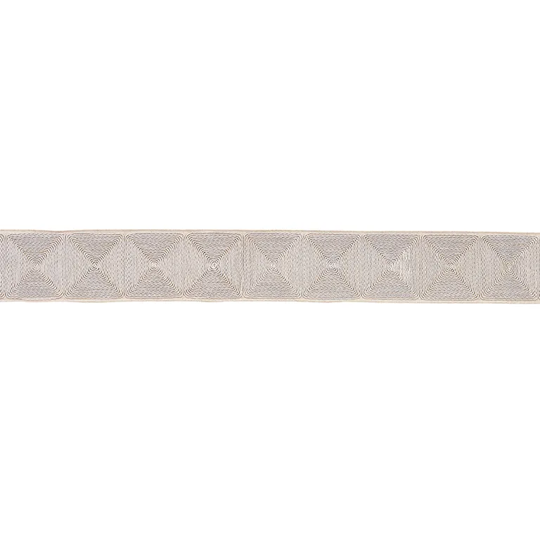 Schumacher Nautilina Embroidered Tape trim in Natural (79890)