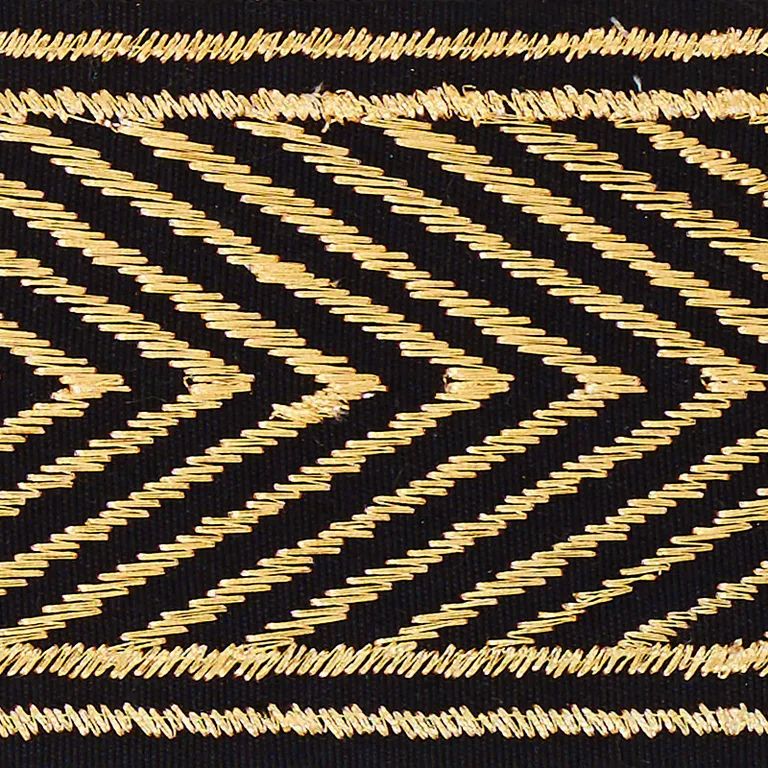 Schumacher Nicholson Metallic Tape trim in Gilt (70360)