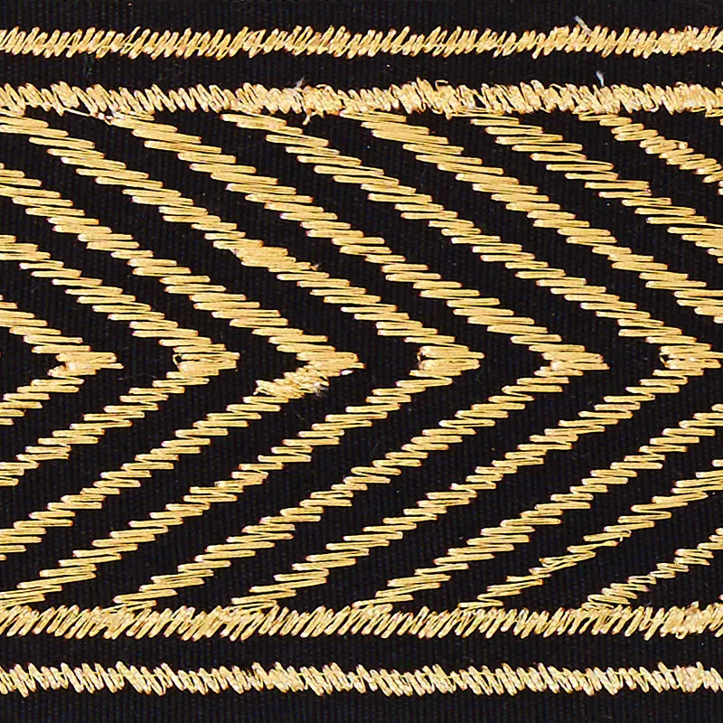 Schumacher Nicholson Metallic Tape trim in Gilt (70360)