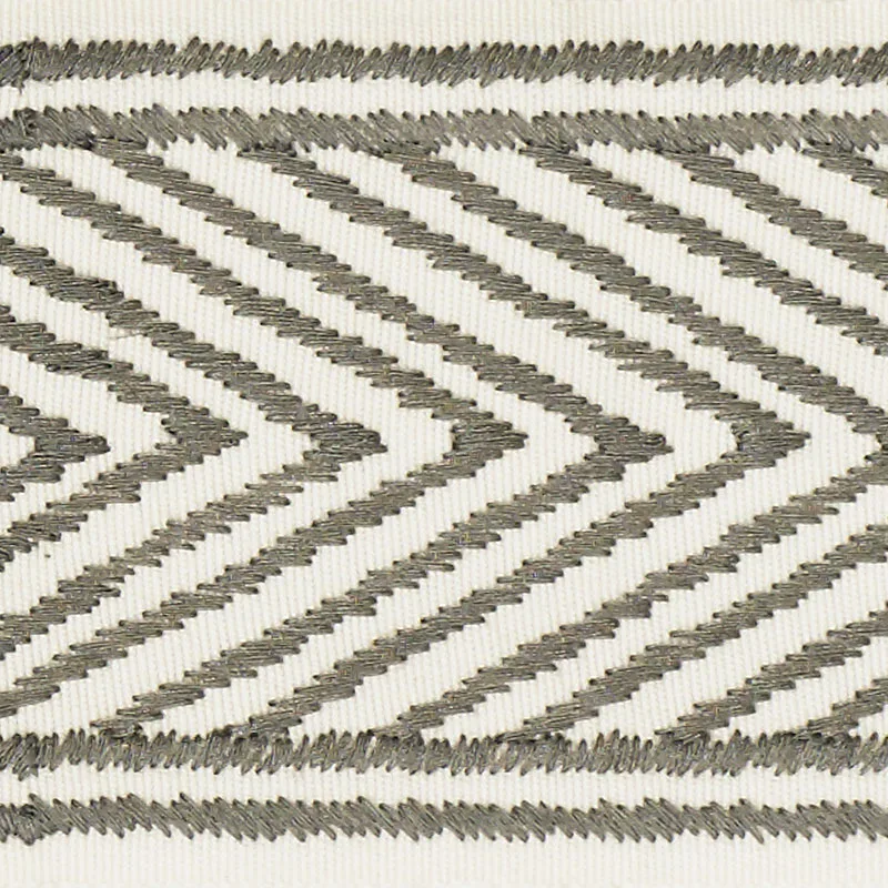 Schumacher Nicholson Tape trim in Dove (69965)