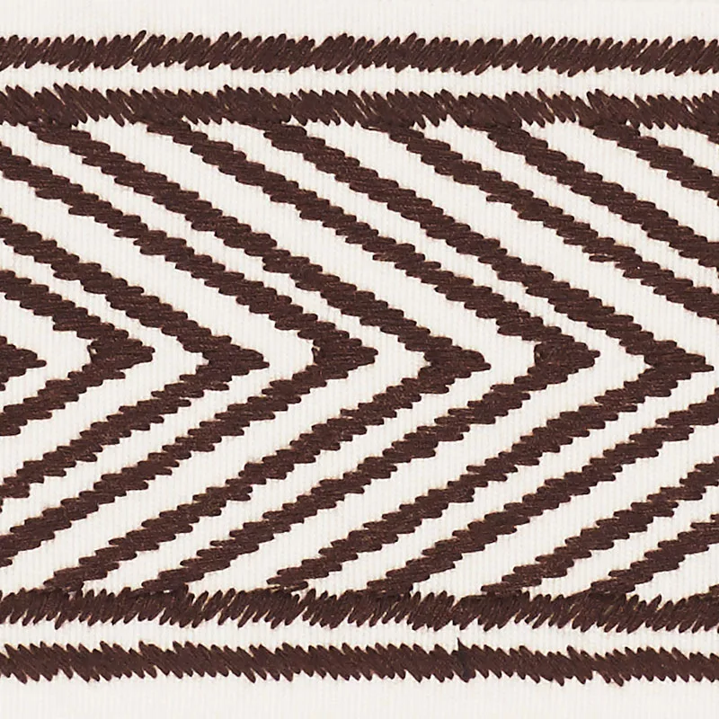 Schumacher Nicholson Tape trim in Espresso (69961)