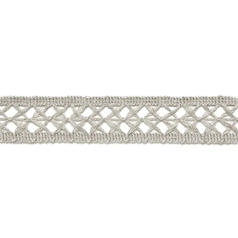 Schumacher Nicole Linen Braid trim in Greige (65491)