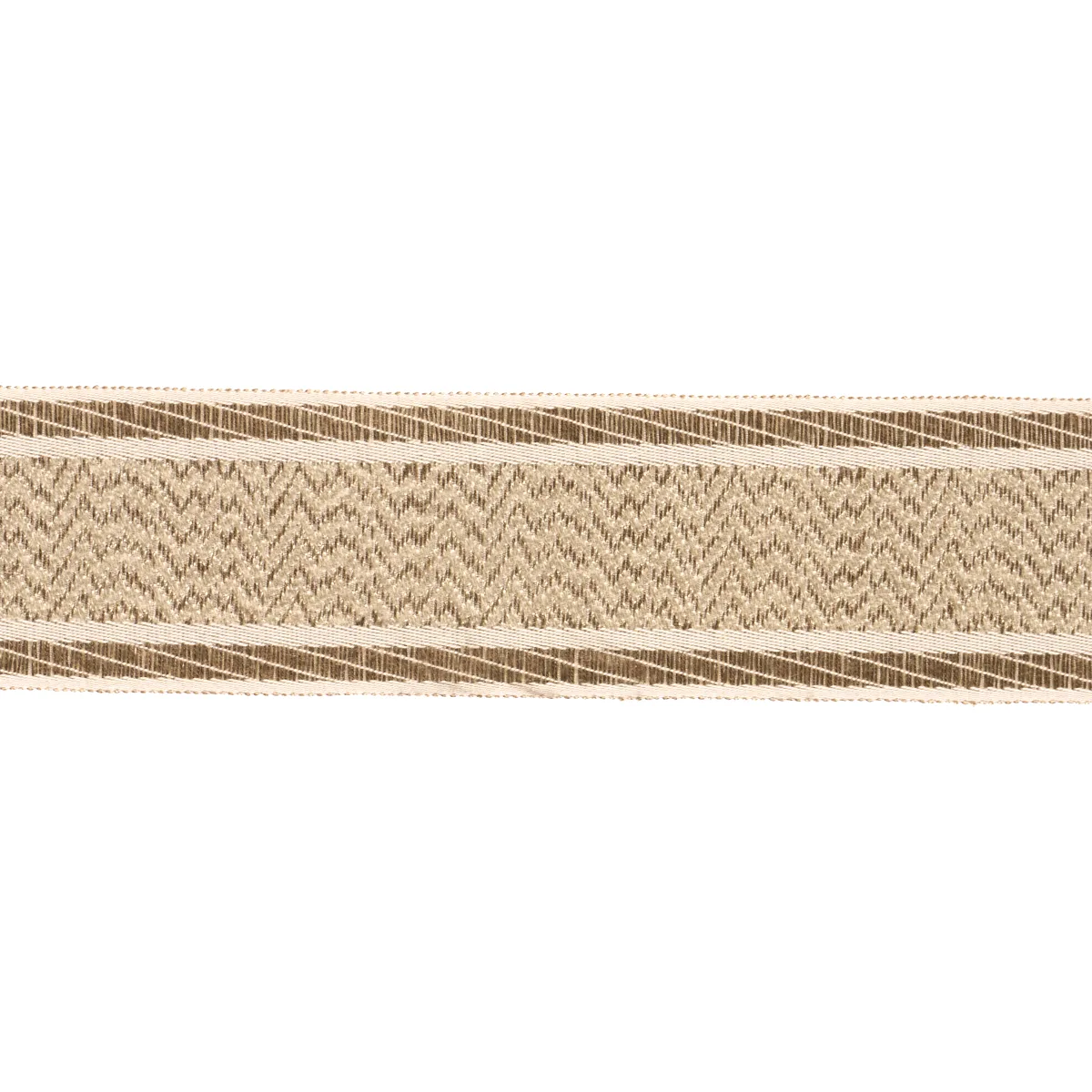 Schumacher Nightfall Skyline Tape trim in Antique Gold (86950)