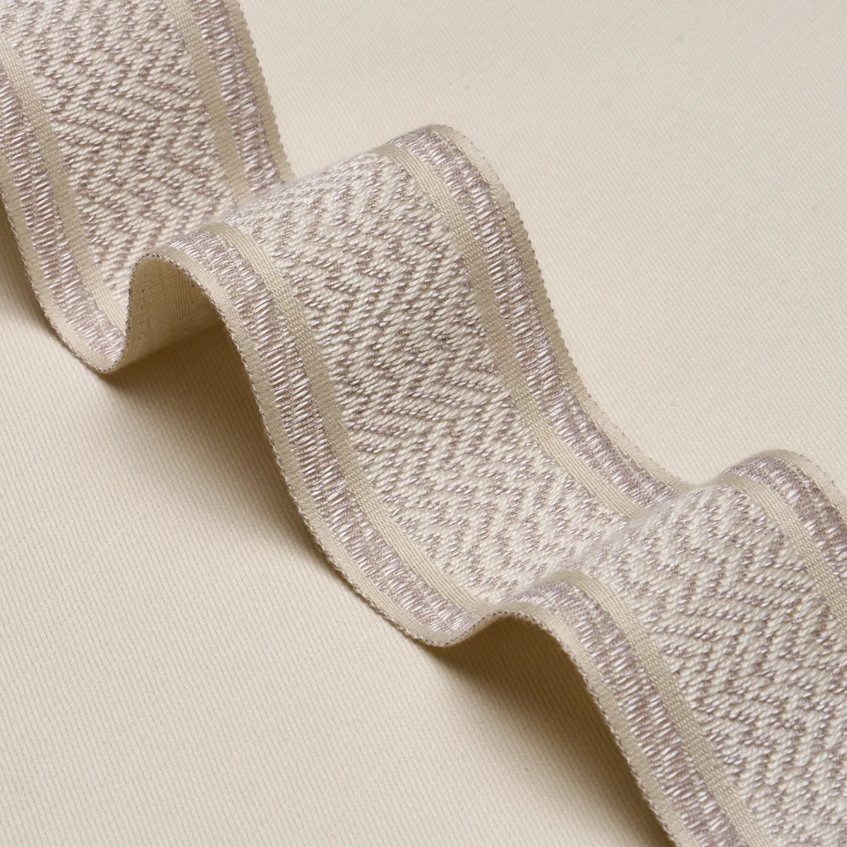 86952 | Nightfall Skyline Tape - Nacre Schumacher Nightfall Skyline Tape trim in Nacre (86952)