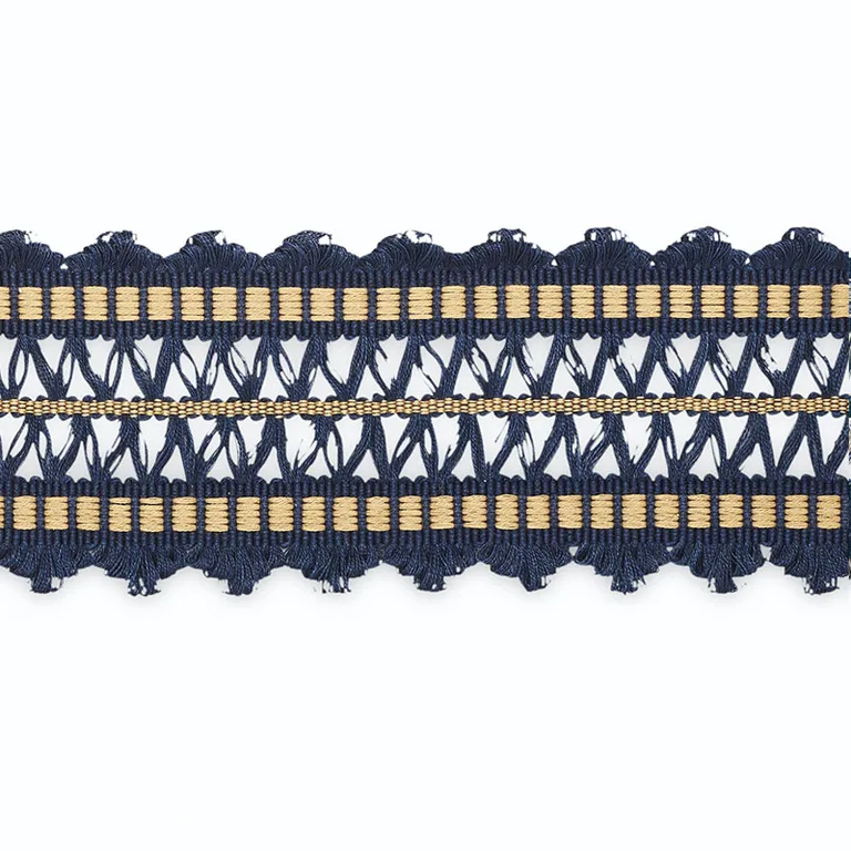 Schumacher Nikita Braid trim in Midnight/Cashew (B181-11)