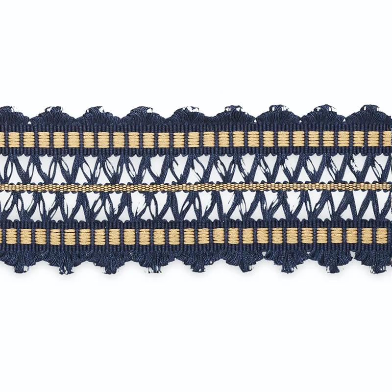 Schumacher Nikita Braid trim in Midnight/Cashew (B181-11)