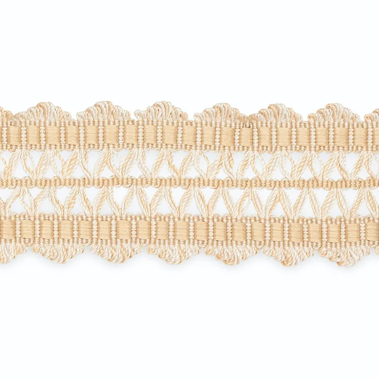 Schumacher Nikita Braid trim in Peche/Oyster (B181-3)