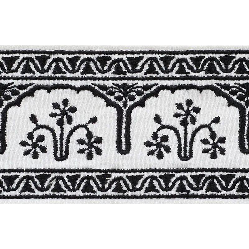 Schumacher Nikola Tape trim in Black (74194)