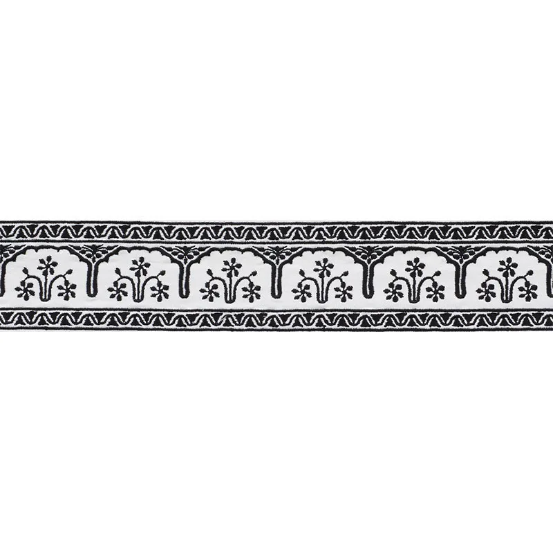 Schumacher Nikola Tape trim in Black (74194)