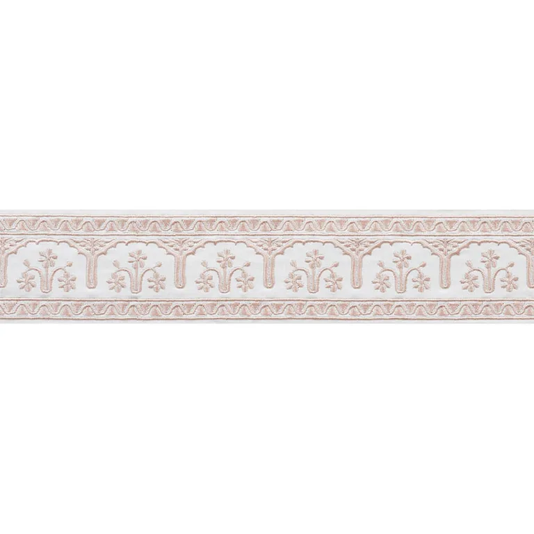 Schumacher Nikola Tape trim in Blush (74191)