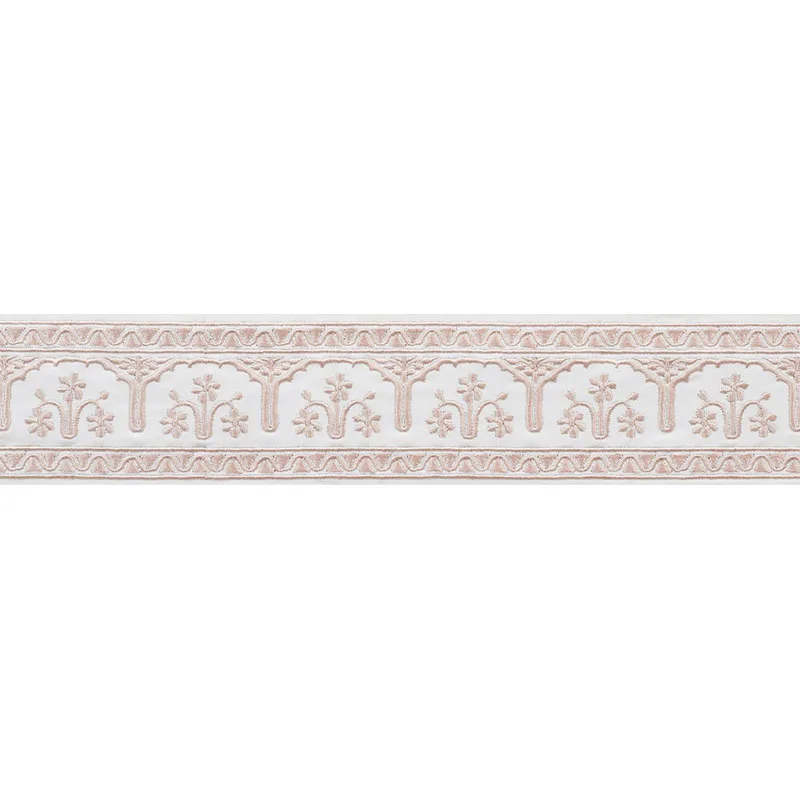 Schumacher Nikola Tape trim in Blush (74191)