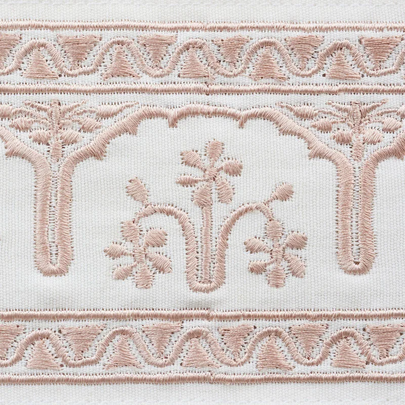 Schumacher Nikola Tape trim in Blush (74191)