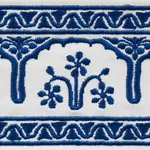 74193 | Nikola Tape - Sapphire Schumacher Nikola Tape trim in Sapphire (74193)