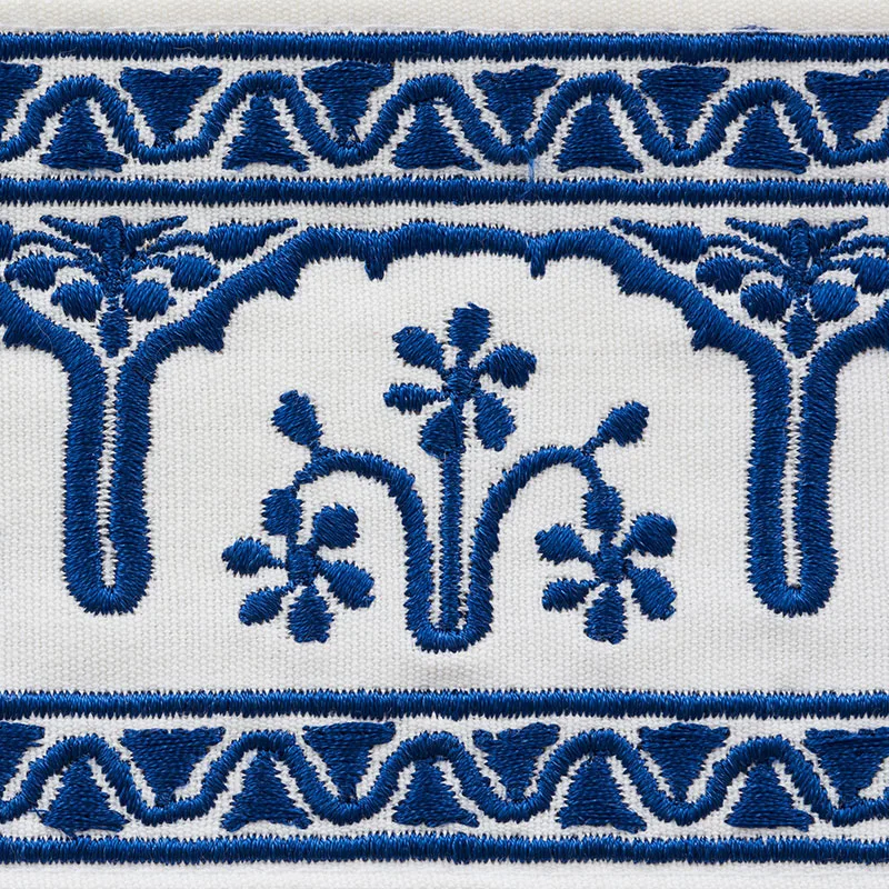 74193 | Nikola Tape - Sapphire Schumacher Nikola Tape trim in Sapphire (74193)