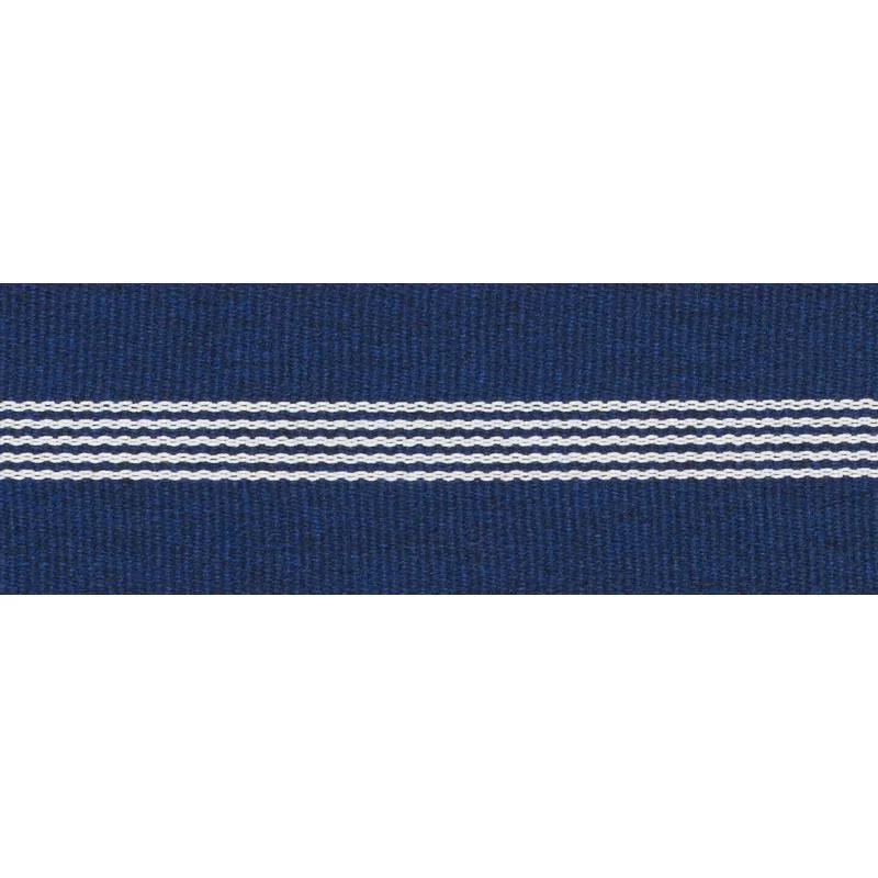 Schumacher Nilsson Tape Indoor/Outdoor trim in Navy (73642)