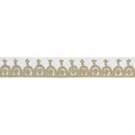74150 | Noelia Embroidered Tape - Ivory Schumacher Noelia Embroidered Tape trim in Ivory (74150)