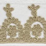 74150 | Noelia Embroidered Tape - Ivory Schumacher Noelia Embroidered Tape trim in Ivory (74150)