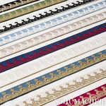 74150 | Noelia Embroidered Tape - Ivory Schumacher Noelia Embroidered Tape trim in Ivory (74150)