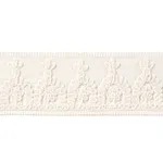 74158 | Noelia Embroidered Tape - White Schumacher Noelia Embroidered Tape trim in White (74158)