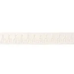 74158 | Noelia Embroidered Tape - White Schumacher Noelia Embroidered Tape trim in White (74158)