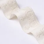 74158 | Noelia Embroidered Tape - White Schumacher Noelia Embroidered Tape trim in White (74158)
