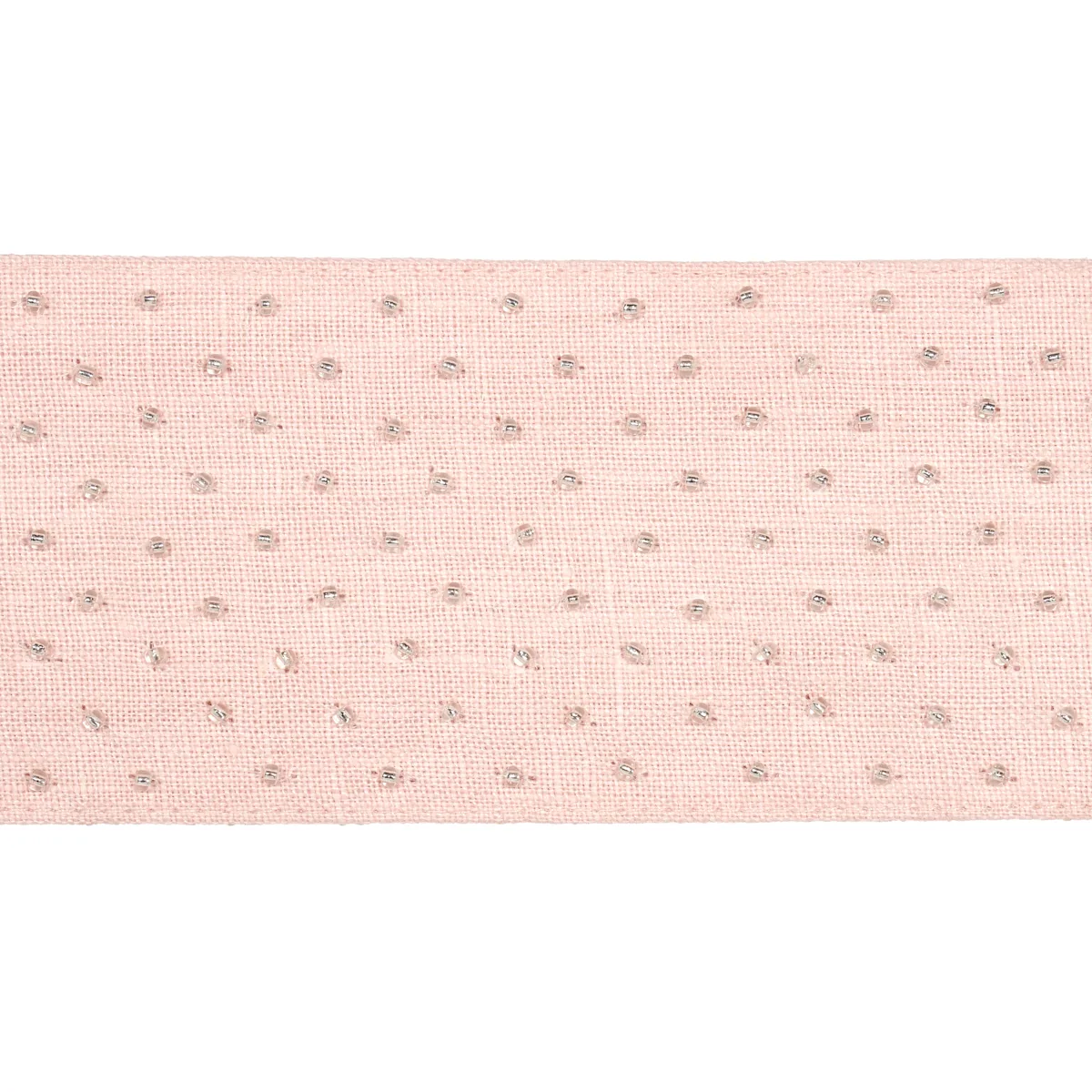 Schumacher Northern Lights Beaded Tape trim in Blush (70624)