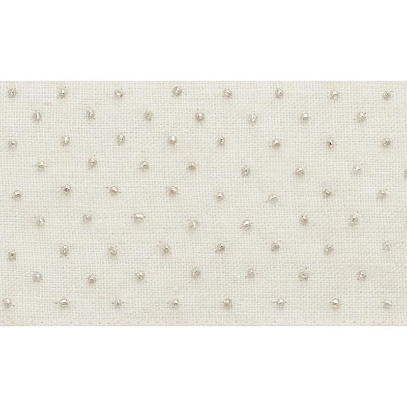 Schumacher Northern Lights Beaded Tape trim in Ivory (70620)