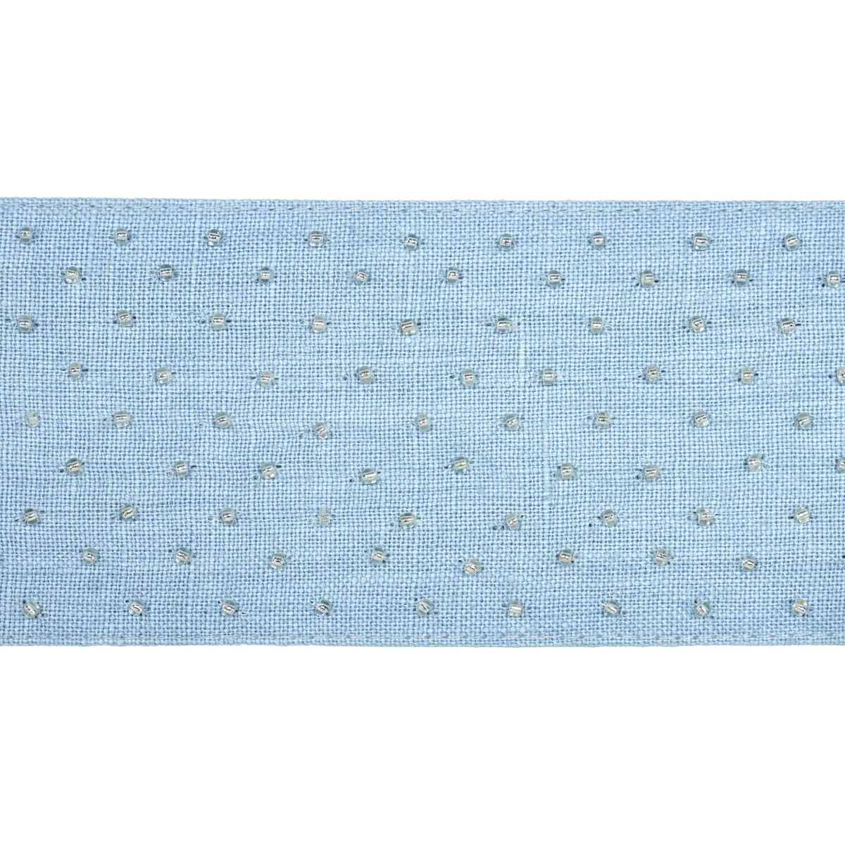 Schumacher Northern Lights Beaded Tape trim in Sky (70623)