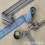 Schumacher Obi Tape trim in Bluebell (79720)