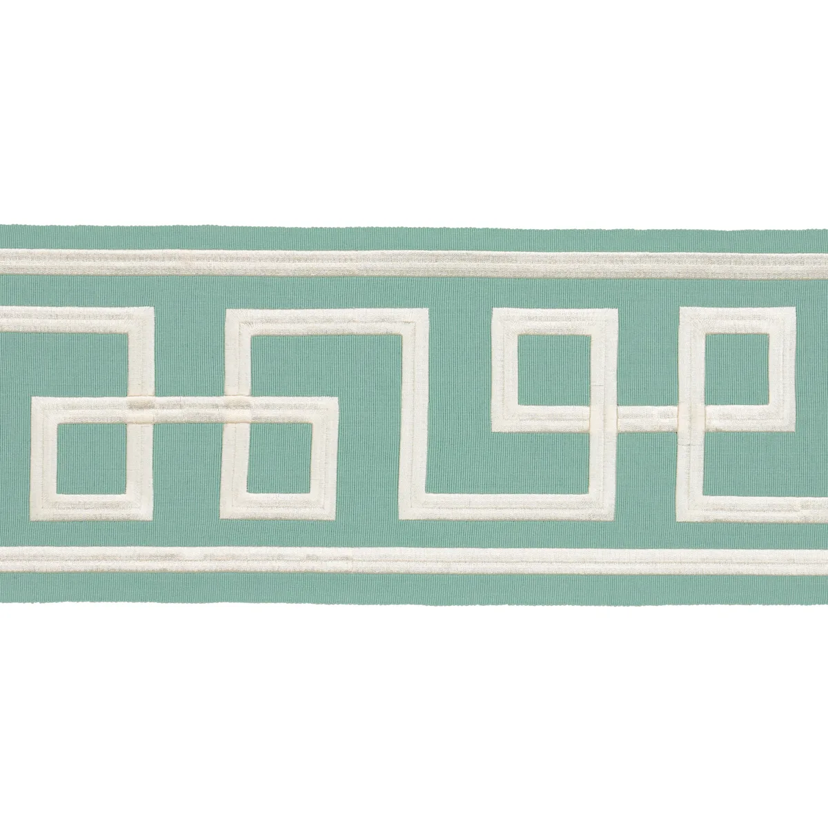 Schumacher Octavius Tape trim in Aquamarine (66161)
