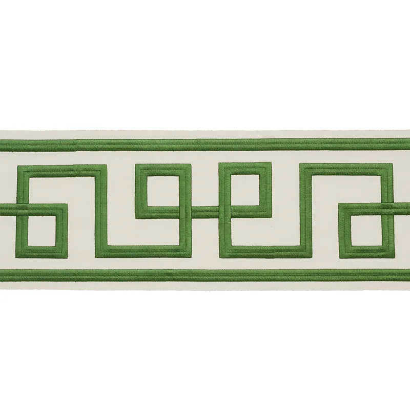 Schumacher Octavius Tape trim in Green (77340)